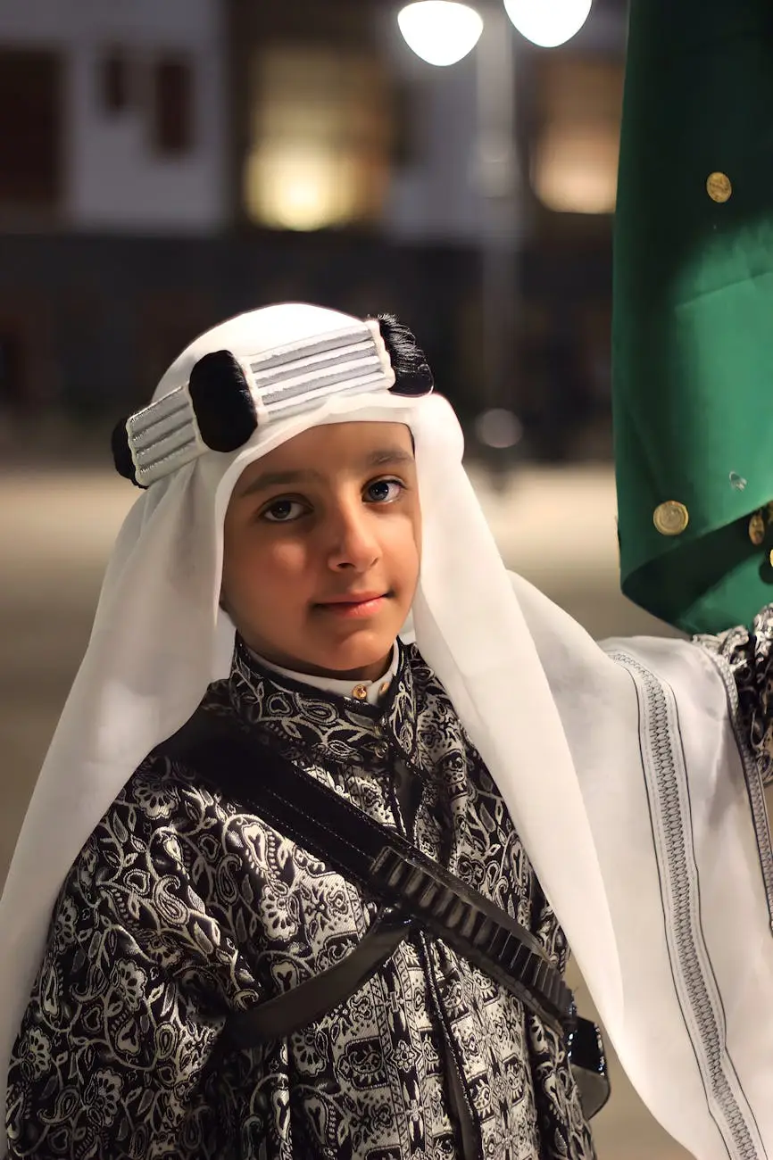 boy wearing white hijab